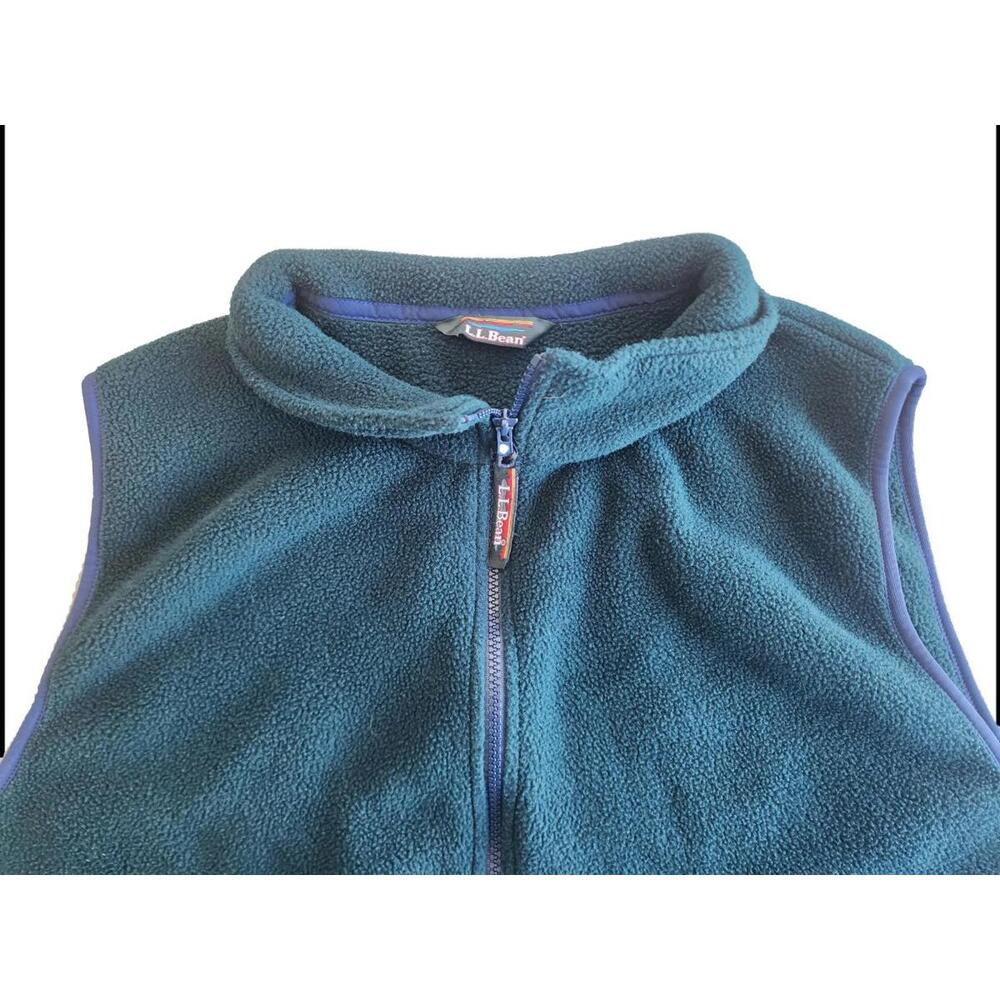 Vintage LL Bean Men's Green Full Zip Sweater Vest XL Measurements